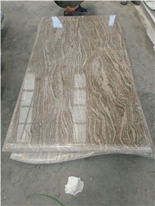 China Golden Juparana Granite Tombstones
