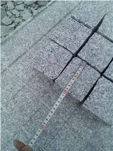 G341 Silver Grey Granite Cube Stone Top Flamed Sides Cleft Cheap Prices