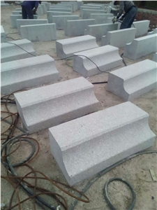 G375 Light Grey Granite Shaped Curbstone Sides Stone Kerbstone