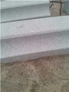 G375 Light Grey Granite Shaped Curbstone Sides Stone Kerbstone