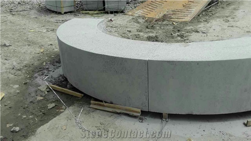 Silver Gery G341 Granite Garden Sitting Blocks Radius Sets Kerbstone