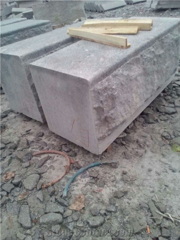 Silver Gery G341 Granite Garden Sitting Blocks Radius Sets Kerbstone