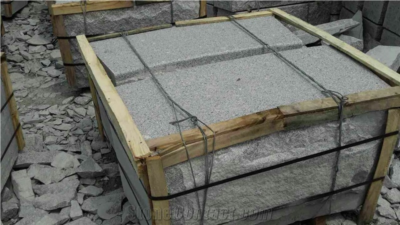 Silver Gery G341 Granite Garden Sitting Blocks Radius Sets Kerbstone