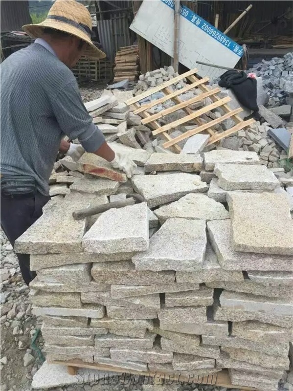 Yellow Slate Irregular Random Flagstones Paving Low Prices