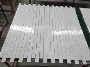 Bianco Dolomiti Marble Brick Mosaics, Grade a Bianco Dolomite White Marble Brick Mosaics Bianco Dolomiti Marble Brick Mosaics, Grade a Bianco Dolomite White Marble Brick Mosaics