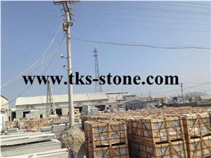 G383 Granite Pear Flower Stairs,Cheapest Stair Granite,Pearl Red Granite Steps/Risers,Wave Flower Granite Staircase
