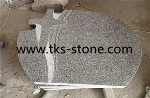 G383 Granite Pearl Flower Poland, Tombstones Granite Gravestones