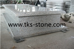 G383 Granite Pearl Flower Poland, Tombstones Granite Gravestones