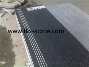 G654 Granite Honed Steps & Risers, G654 Padang Black Granite Stairs & Steps