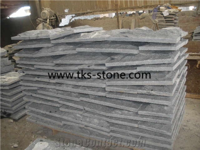 G654 Granite Mushroom Stone,Padang Dark Granite Mushroomed Cladding