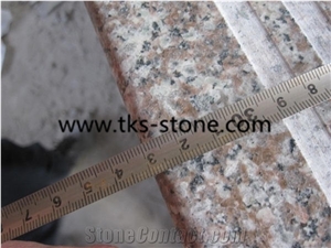 G664 Pink Granite, Porrino/Luoyuan Red Granite in Stair Steps with Anti Slip, Treads and Risers