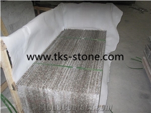 G664 Pink Granite, Porrino/Luoyuan Red Granite in Stair Steps with Anti Slip, Treads and Risers