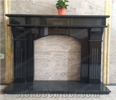 Shanxi Black Granite Polished Firepalce Surroundings