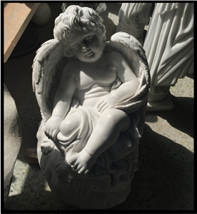 White Marble Angel Statue Sculpture, White Marble Statues