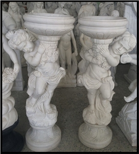 White Marble Angel Statue Sculpture, White Marble Statues