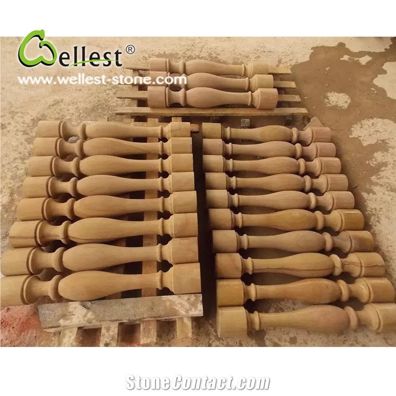 Best Price Factory Cut-To-Size Exterior Sandstone Balustrades