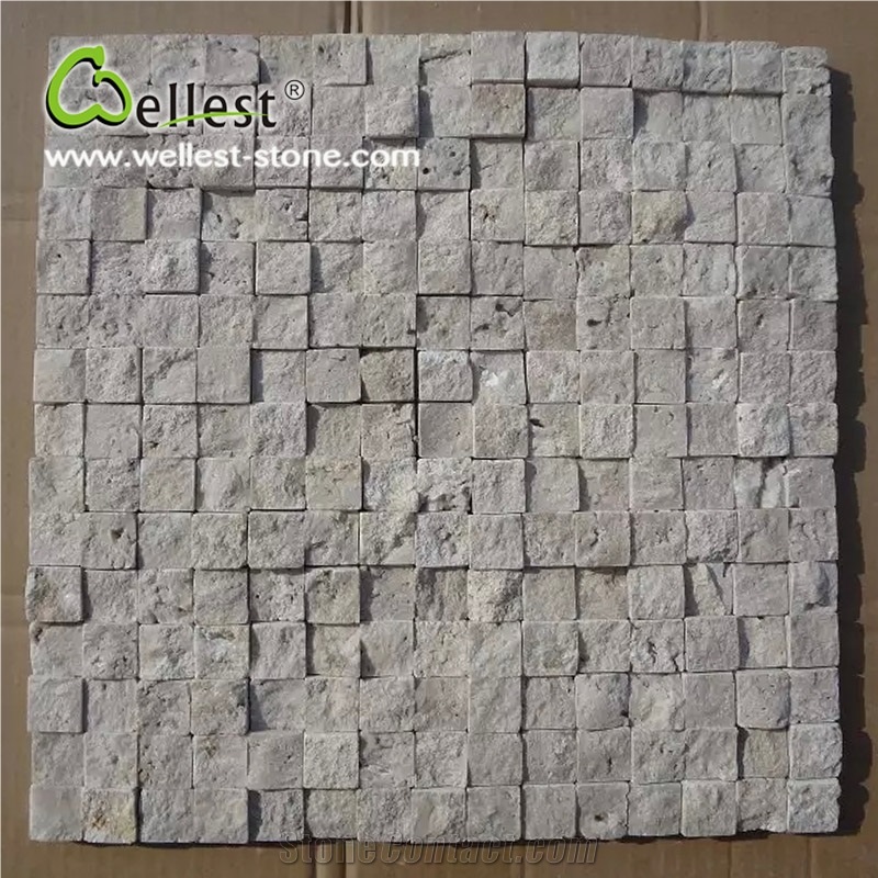 Best Selling Factory Honed Travertine Mosaic for Wall