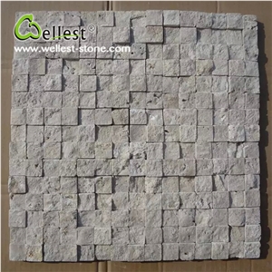 Best Selling Factory Honed Travertine Mosaic for Wall