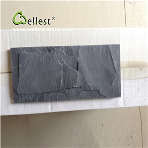 Black Slate Mushroom Stone Wall Decorative Cladding Stone