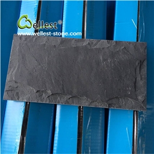 Black Slate Mushroom Stone Wall Decorative Cladding Stone