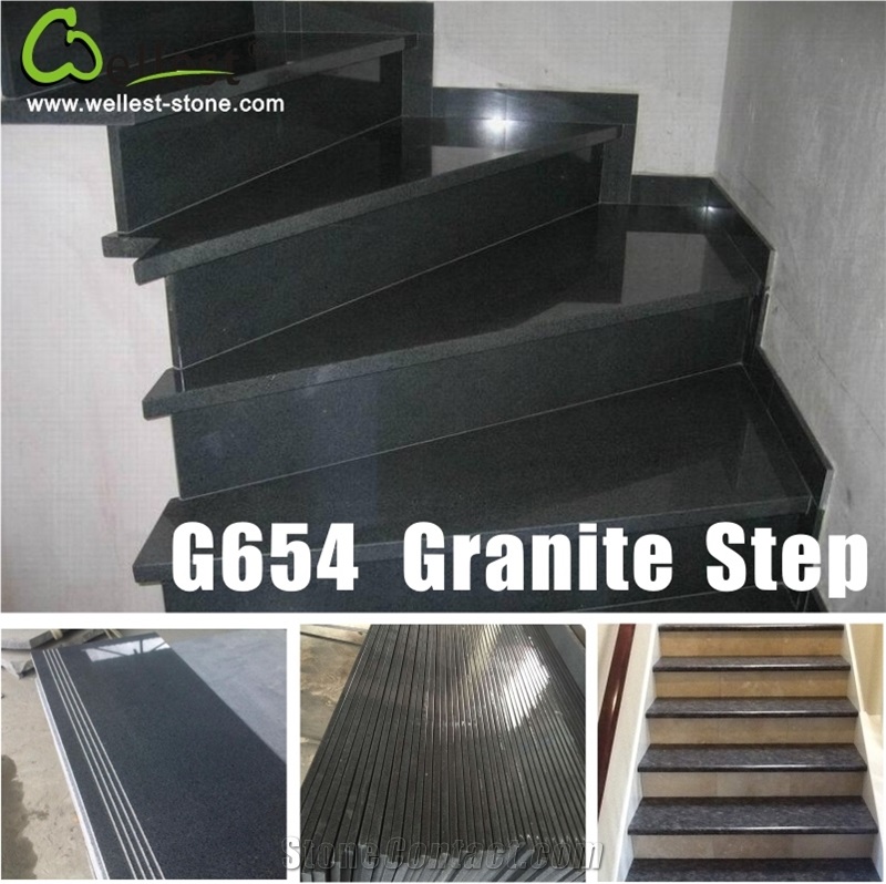 China Factory Beautiful Veins Polished Marble Stair Treads for Hotel