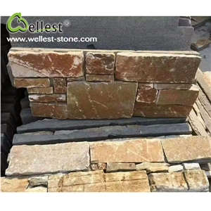 China Factory Cheap Rustic Slate Loose Stacked Stone for Wall Tile