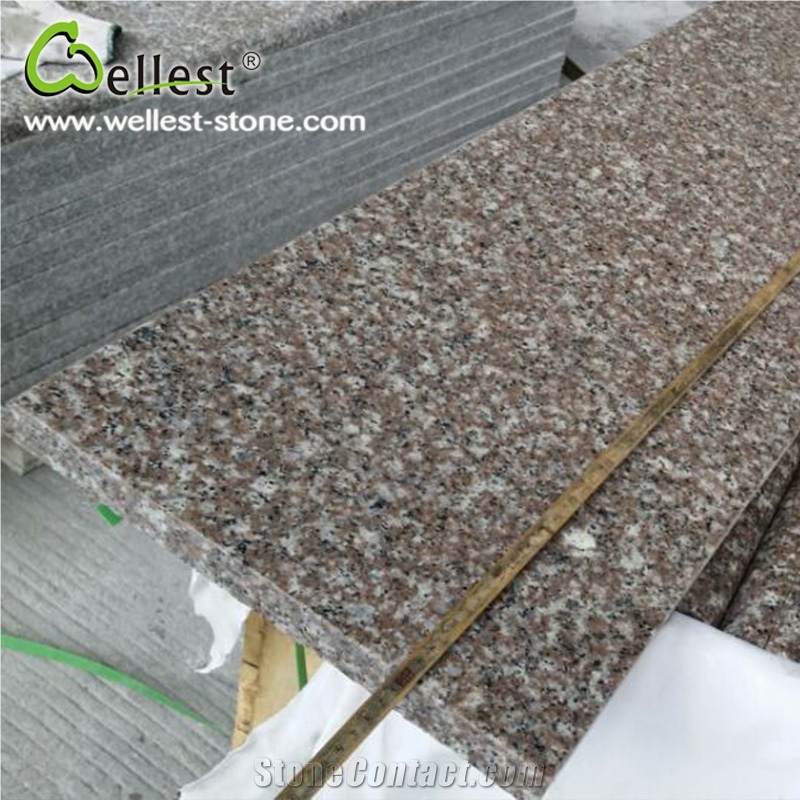 China Factory G664 Pink Granie Stair Treads for House