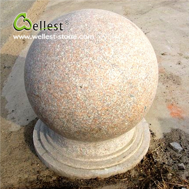 China Factory Natural G664 Pink Color Cheap Granite Car Parking Stone