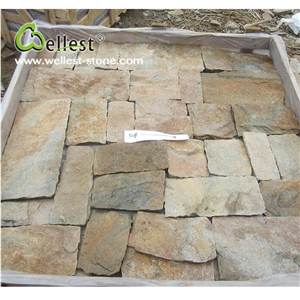 China Factory Natural Rustic Color Cheap Slate Loose Ledge Stone for Outdoor Wall