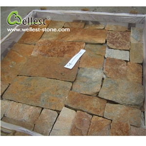 China Factory Natural Rustic Color Cheap Slate Loose Ledge Stone for Outdoor Wall