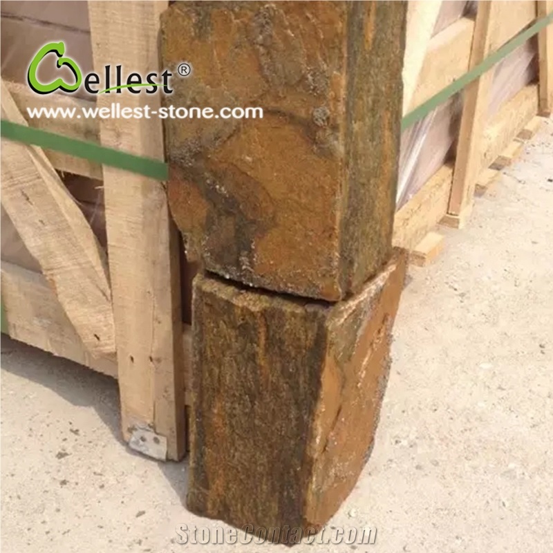 China Factory Natural Rustic Color Cheap Slate Loose Ledge Stone for Outdoor Wall