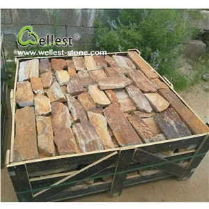 China Factory New Design Natural Slate Loose Stacked Stone, Grey Slate Cultured Stone,Ledge