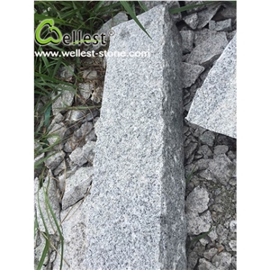 G603 China Light Grey Sesame White Silver White Star White Bianco White Flamed Landscape Stone Kerbstone Kerb Curb Curbstone Setts