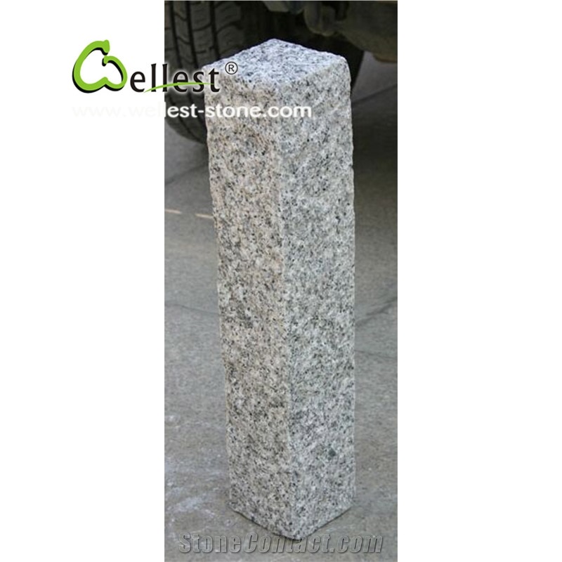 G603 China Light Grey Sesame White Silver White Star White Bianco White Flamed Landscape Stone Kerbstone Kerb Curb Curbstone Setts