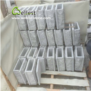 G603 Granite Mushroomed Cladding Stone, Chinese Light Grey Granite Mushroom Corner Stone,China Crystal Grey Granite Mushroomed Wall Stone, Corner Stone