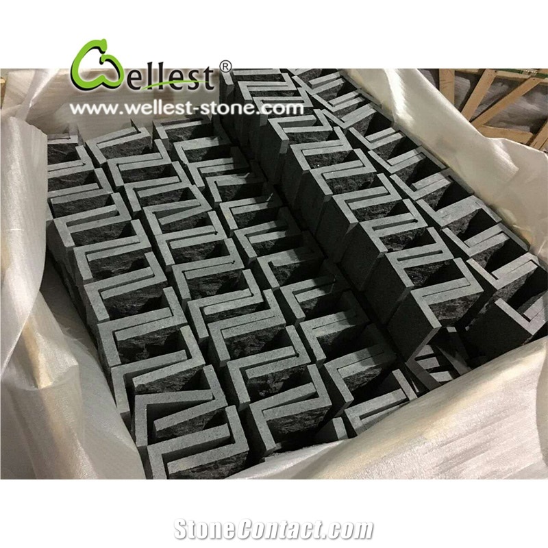 G603 Granite Mushroomed Cladding Stone, Chinese Light Grey Granite Mushroom Corner Stone,China Crystal Grey Granite Mushroomed Wall Stone, Corner Stone