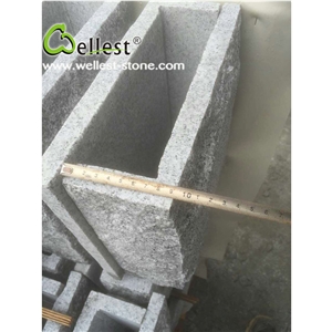 G603 Granite Mushroomed Cladding Stone, Chinese Light Grey Granite Mushroom Corner Stone,China Crystal Grey Granite Mushroomed Wall Stone, Corner Stone