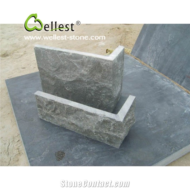 G603 Granite Mushroomed Cladding Stone, Chinese Light Grey Granite Mushroom Corner Stone,China Crystal Grey Granite Mushroomed Wall Stone, Corner Stone