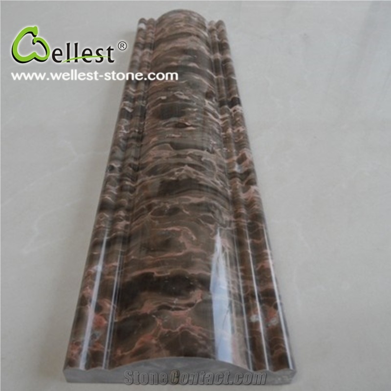 High-End Best Price Coffee Emperador Marble Border for Hotel