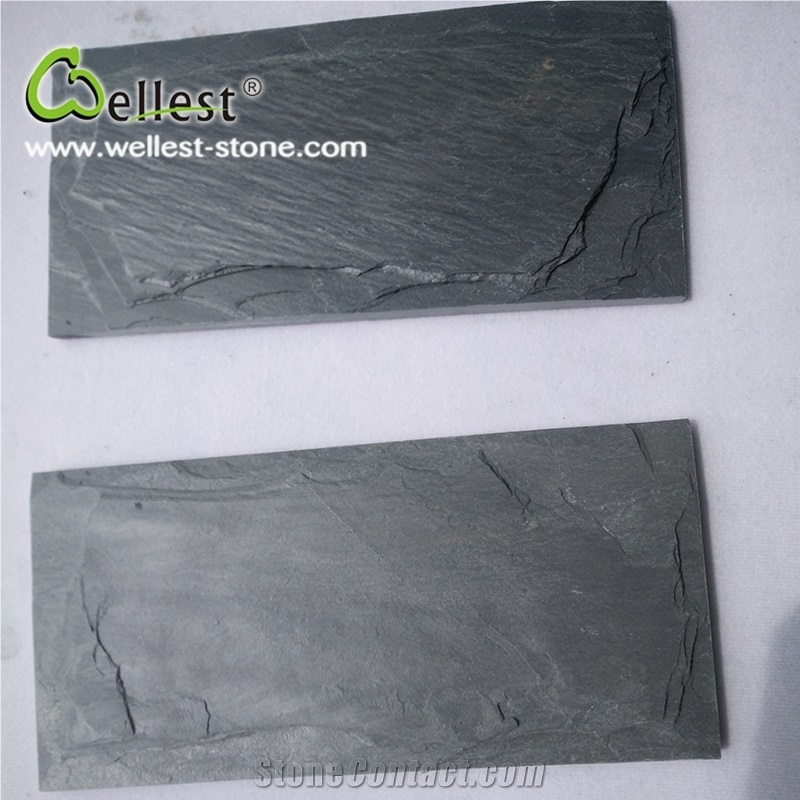 High Quality Factory Natural Black Cheap Slate Mushroom Wall