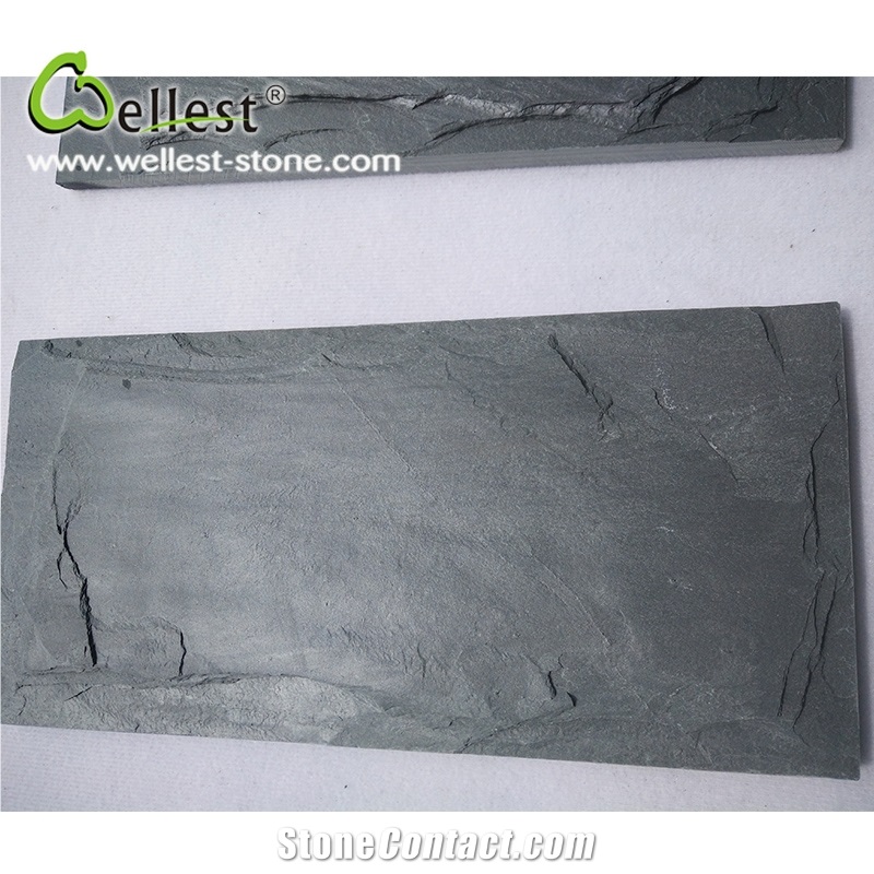 High Quality Factory Natural Black Cheap Slate Mushroom Wall