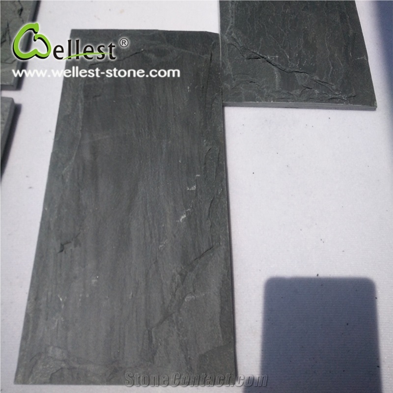 High Quality Factory Natural Black Cheap Slate Mushroom Wall