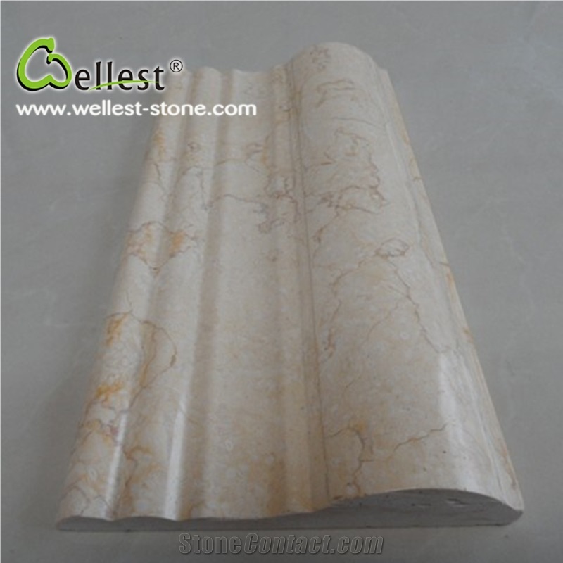 High Quality Polished M852 Giallo Atlantide Marble Mouldings