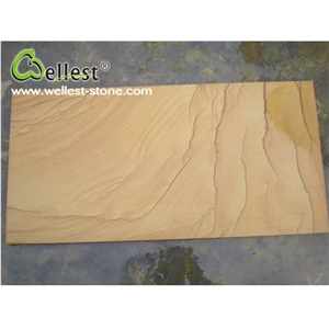 Honed Finished Yellow Sandstone Swimming Pool Copings Pavers