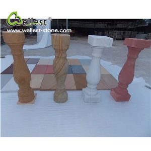 Honed Surface Beautiful Sandstone Balustrades for Outside