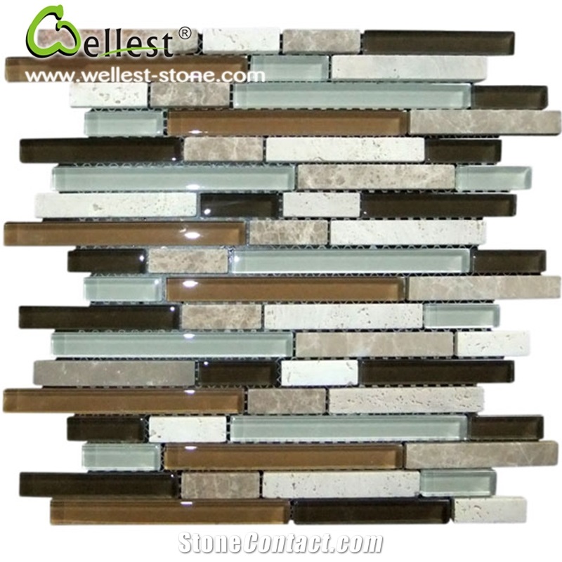Hot Selling Best Price Marble and Glass Mosaic for Wall Decoration
