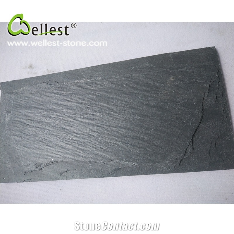 Hot Selling China Factory Natural Black Cheap Slate Mushroom Stone