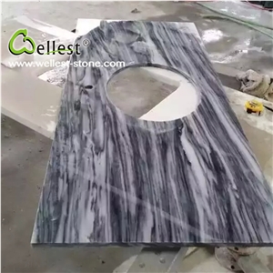 Maple Leaf Red Granite Hotel Vanity Counter Tops, Bathroom Countertops