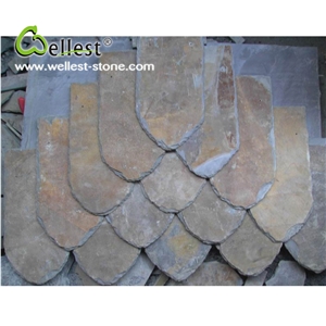 Natural Rusty Color Cheap Slate Roofing Tiles for Sale