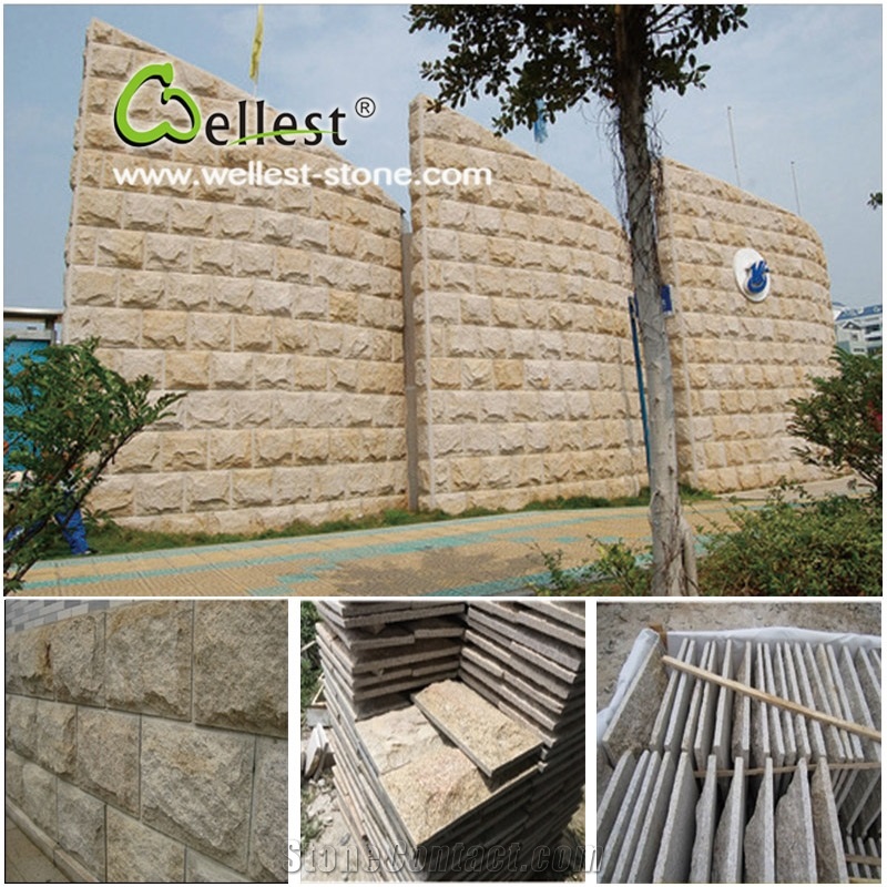 Split Face Slate Mushroom Stone, Slate Mushroom Wall Cladding, Mushroomed Stone
